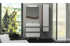 Мебель для ванной CUB 70 темный лен/белый