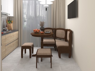 Кухонный уголок Лотос с табуретами