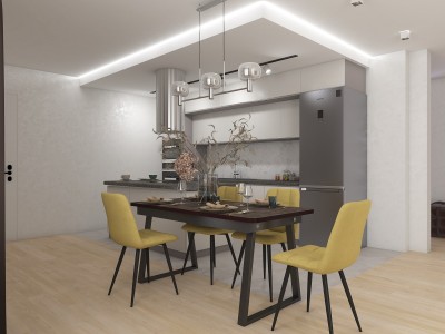 Обеденный раздвижной стол Дельта