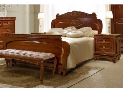 Кровать Флоренция с изножьем каштан
