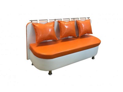 Кухонный диван-1 оранжевый