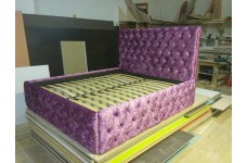 Кровать с мягкой спинкой (Альфа-Мебель)