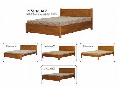 Кровать Амелия-2 с рисунком (Массив)