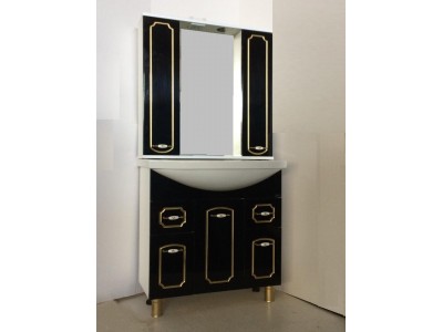 Мебель для ванной комнаты Версаль черный патина