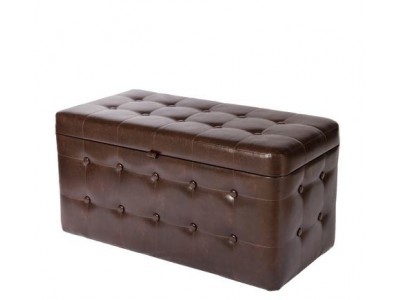 Банкетка с ящиком и мягким сиденьем (Венге) 40x80