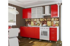 Кухонный гарнитур Красный