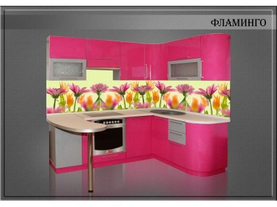 Кухня угловая Фламинго