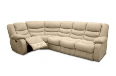 Угловой диван  Манчестер 3+1 (со спальным местом и реклайнером) 