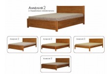 Кровать Амелия-2 с рисунком (Массив)