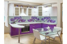 Кухня угловая Виолетта глянец