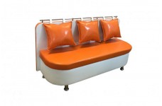 Кухонный диван-1 оранжевый