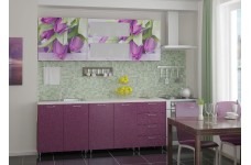 Кухня Фиолетовые тюльпаны
